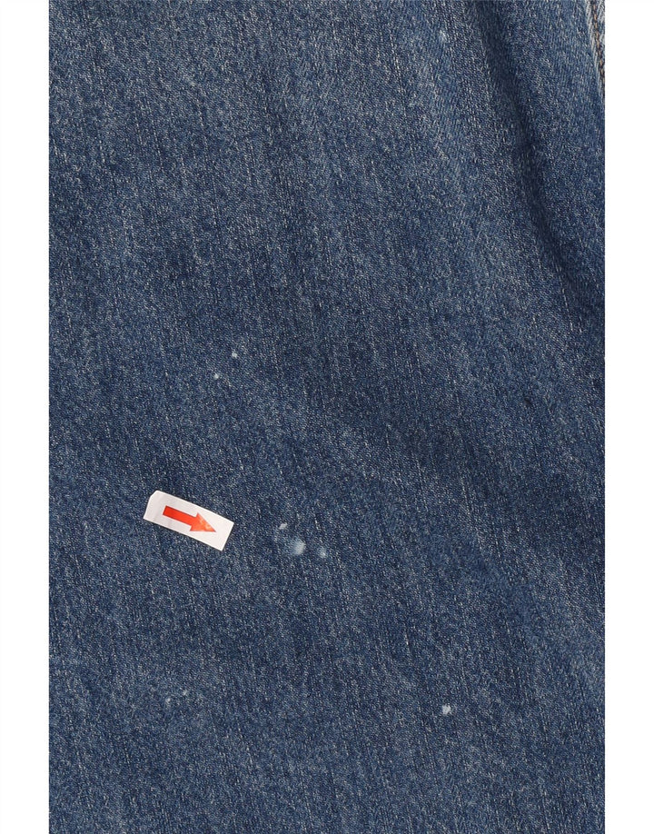 Zara Herren Jeansjacke UK 40 Große blaue Baumwolle