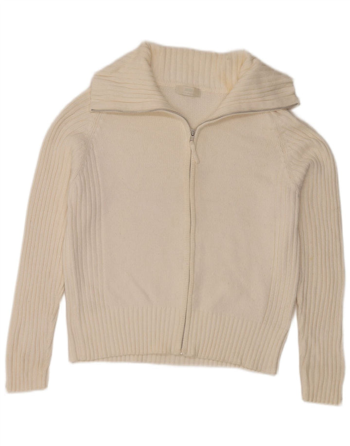 Marks & Spencer Damen-Stretch-Cardigan-Pullover UK 16 Large Weiß