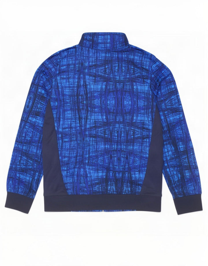 Puma Jungen Grafik-Trainingsanzug-Top-Jacke, 7–8 Jahre, Marineblau, geometrisch
