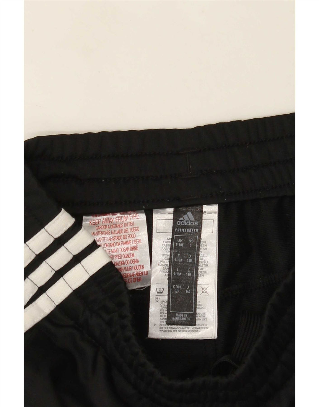 Adidas Trainingshose für Jungen, 9–10 Jahre, schwarzes Polyester