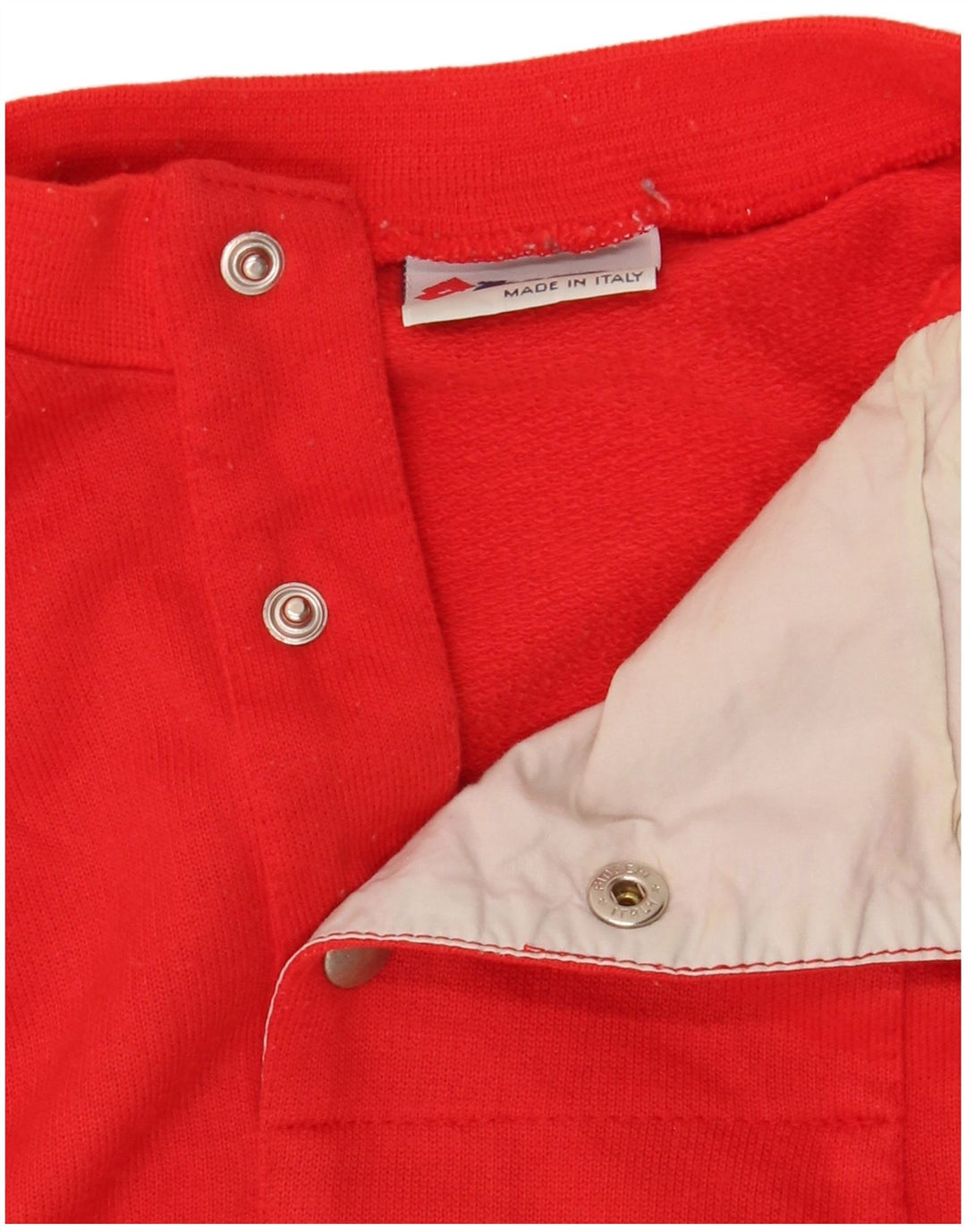 Lotto Herren-Pullover mit Knopfkragen, klein, rot, Colourblock-Baumwolle