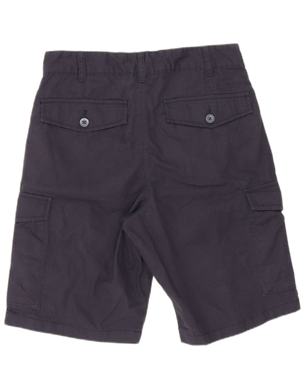 Mountain Warehouse Herren-Cargoshorts W28 Small Marineblaue Baumwolle