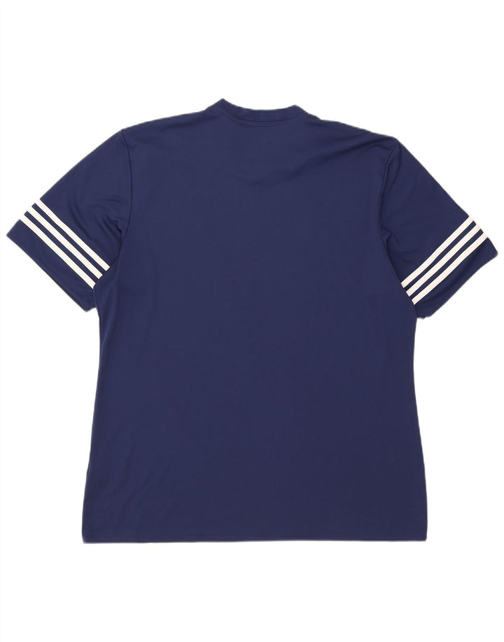 Adidas Herren Climalite T-Shirt Top XL Marineblau Polyester