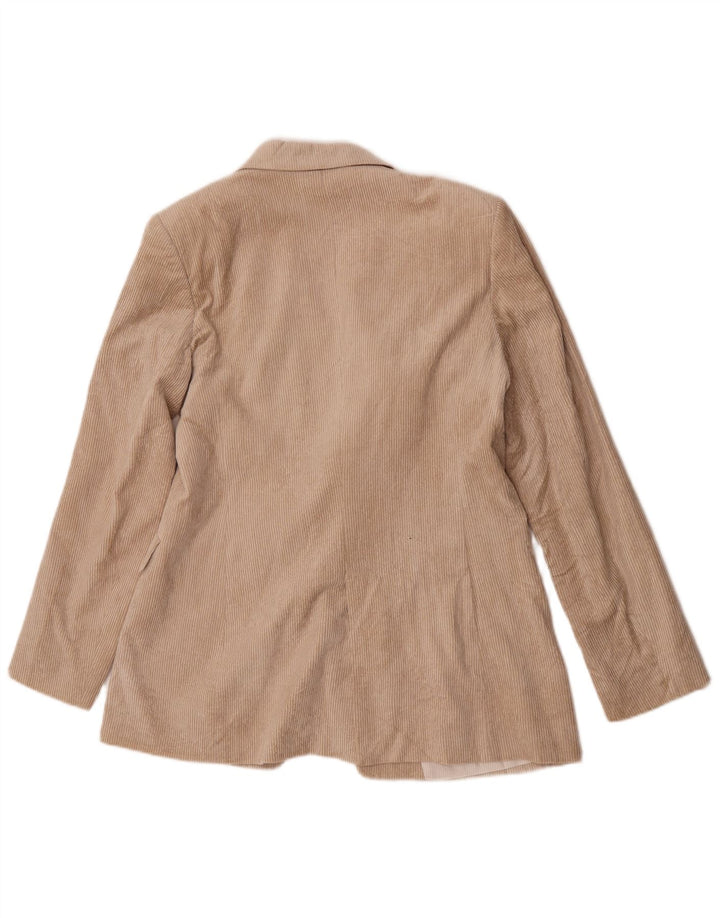 Massimo Dutti Damen Cord-Blazerjacke EU 40 Mittelbeige