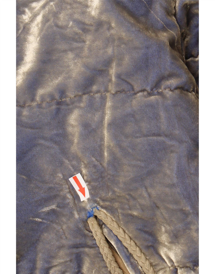 Cipriani Damen Samt wattierte Jacke IT 42 Mittelblau