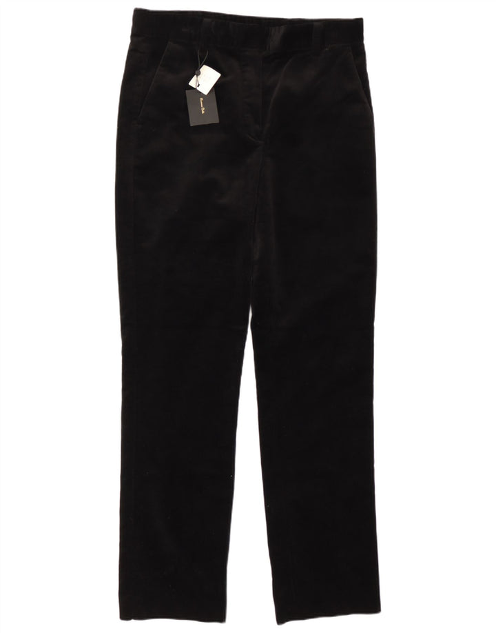 Massimo Dutti Damen Gerade Cordhose EU 40 Medium W30 L30 Schwarz