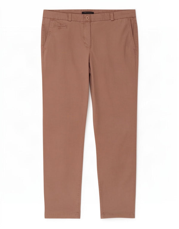 Marks & Spencer Damen Slim Chinohose UK 10 Small W27 L26 Rosa Baumwolle