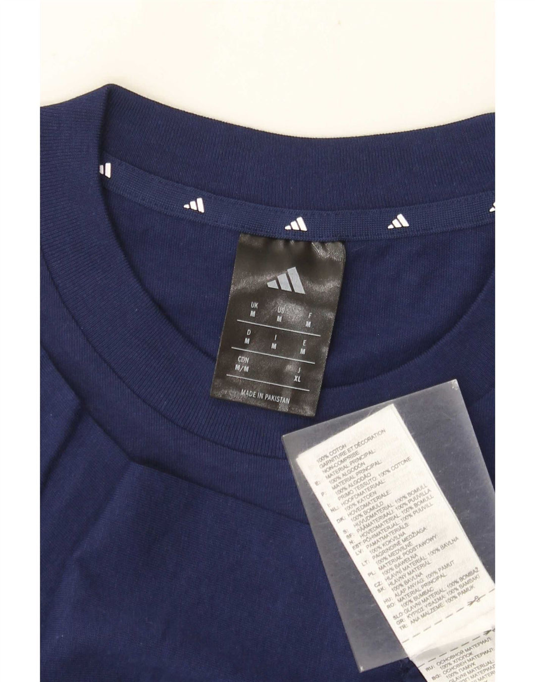 Adidas Herren-T-Shirt mit Grafik, mittelgroß, marineblau, Baumwolle