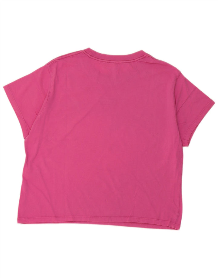 Levi's Damen Crop Oversize T-Shirt Top UK 6 XS Rosa