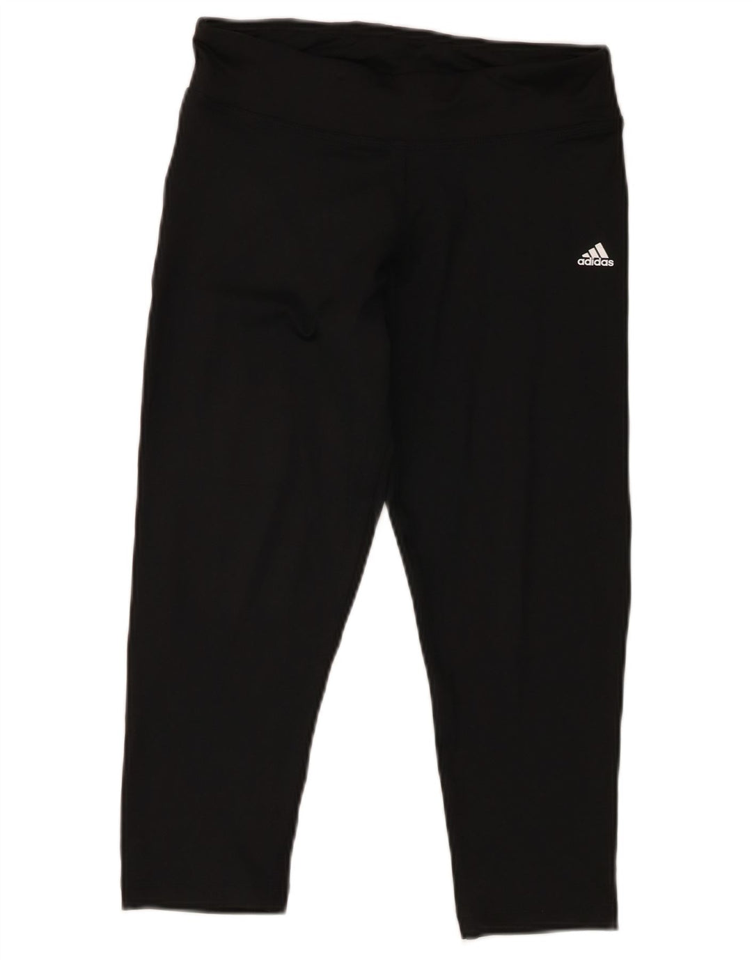 Adidas Damen Climalite Capri Leggings UK 10 Small Schwarz Polyester