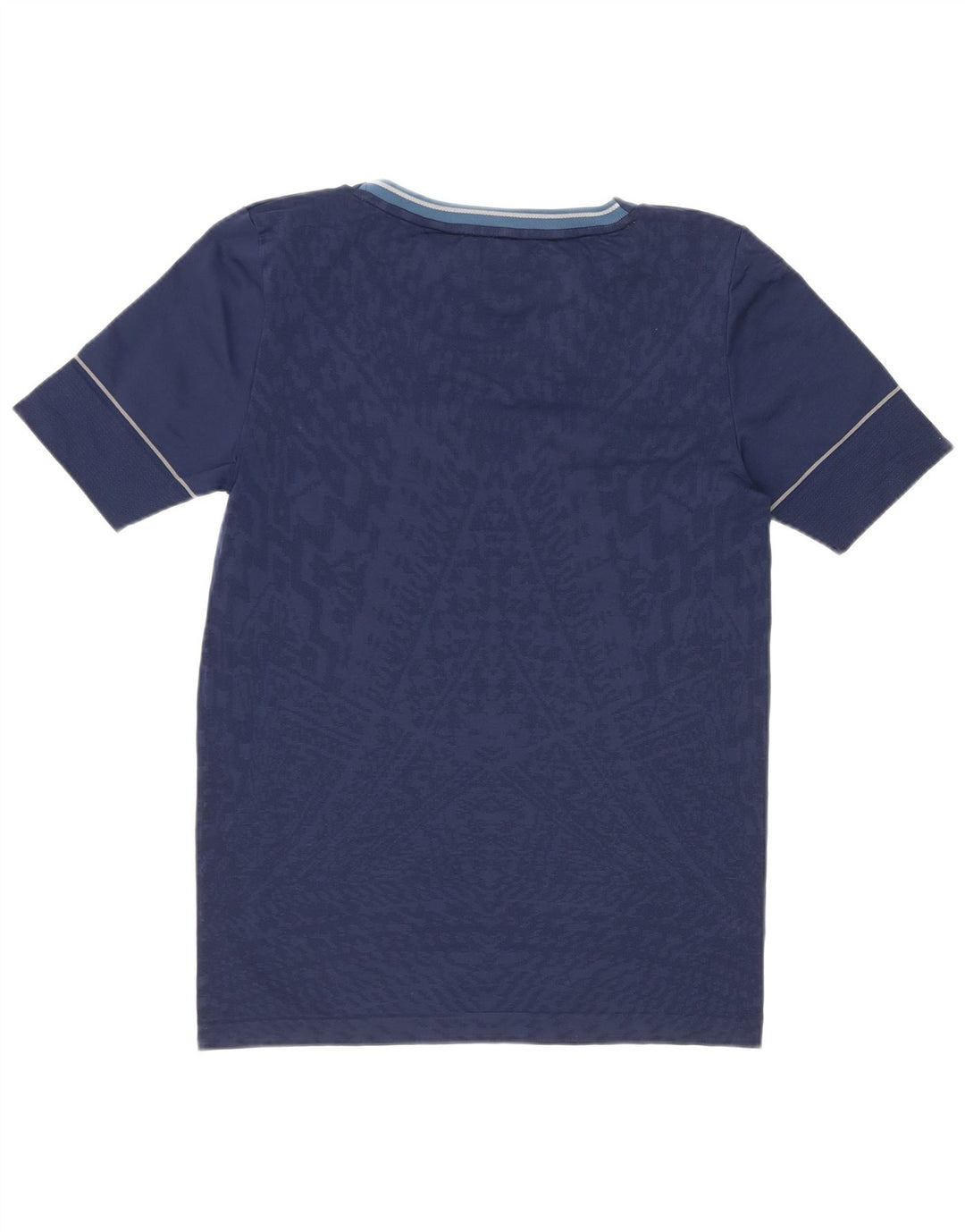 Adidas Damen Running Abstract Pattern T-Shirt Top UK 8/10 Small Marineblau
