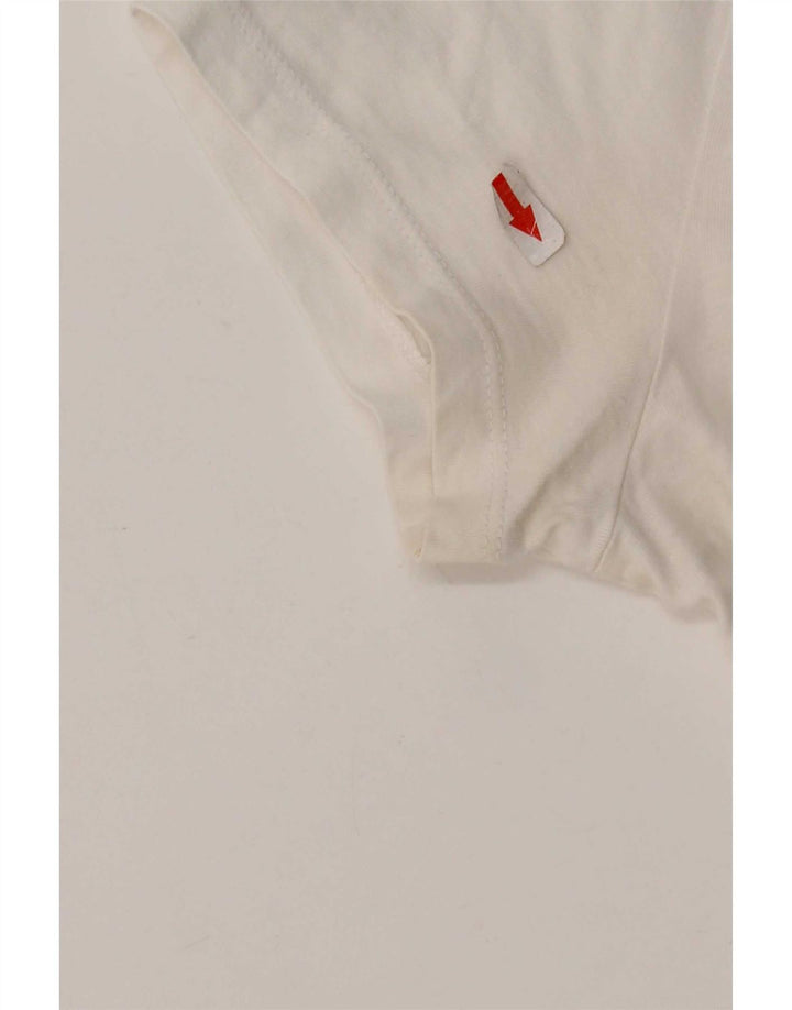 Levi's Damen T-Shirt Top UK 10 Small Weiße Baumwolle