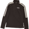 Adidas Herren Climalite Zip Neck Pullover Trainingsanzug Top Small Schwarz Polyester