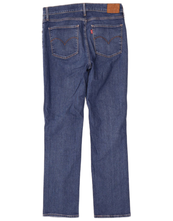 Levi's Damen 724 High Rise Straight Jeans W31 L30 Blaue Baumwolle