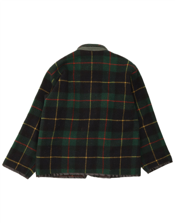 Penny Black Damen-Blazer mit lockerer Passform, IT 40, kleine grün karierte Wolle