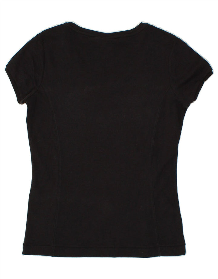 CHAMPION Womens Easy Fit T-Shirt Top UK 12 Medium Black Vintage Champion and Second-Hand Champion from Messina Hembry 