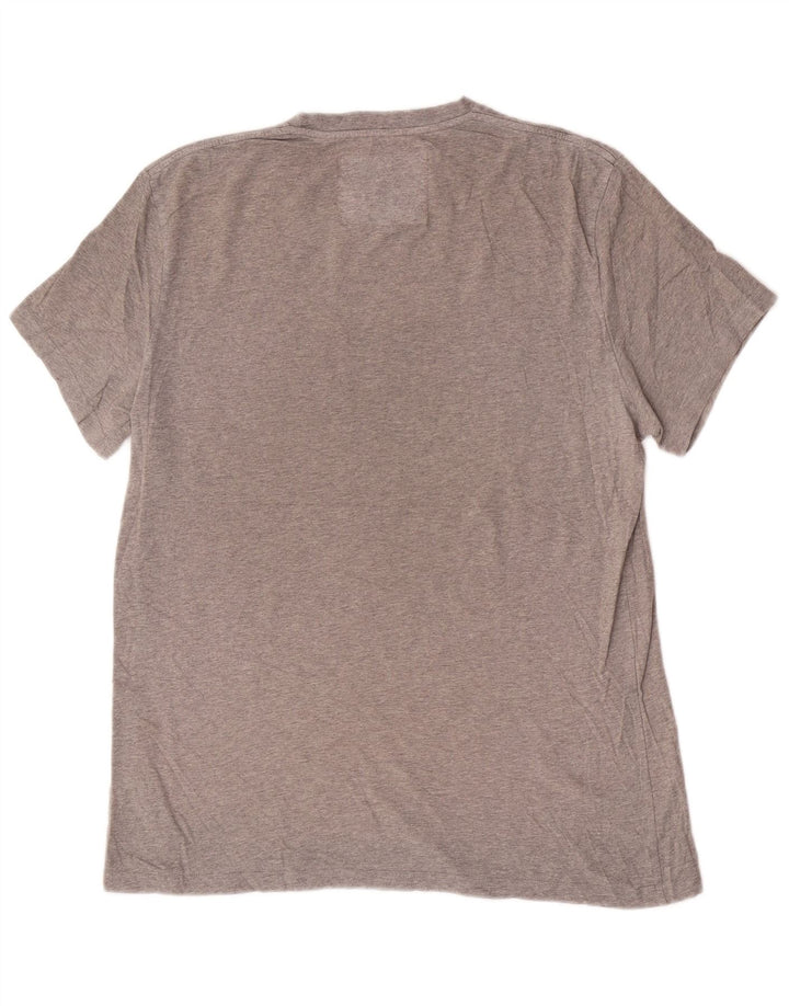Jack Wills Herren-T-Shirt mit Grafik, mittelgraue Baumwolle