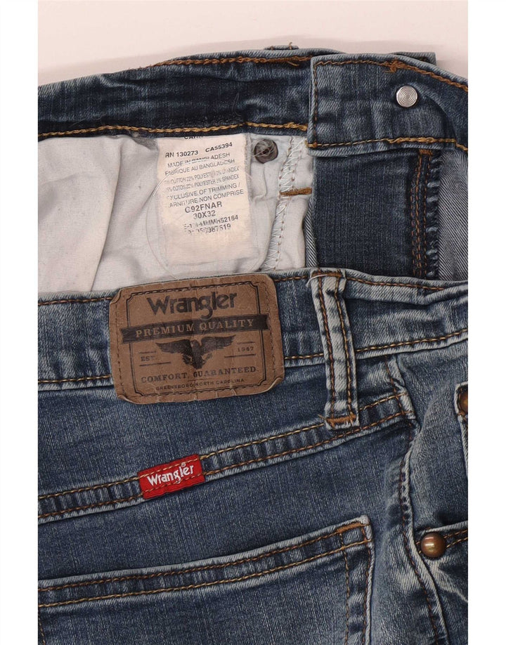 Wrangler Herren Straight Jeans W30 L32 Blaue Baumwolle