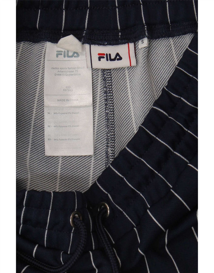 Fila Herren-Sportshorts mit Grafik, klein, marineblau, gestreift, Polyester