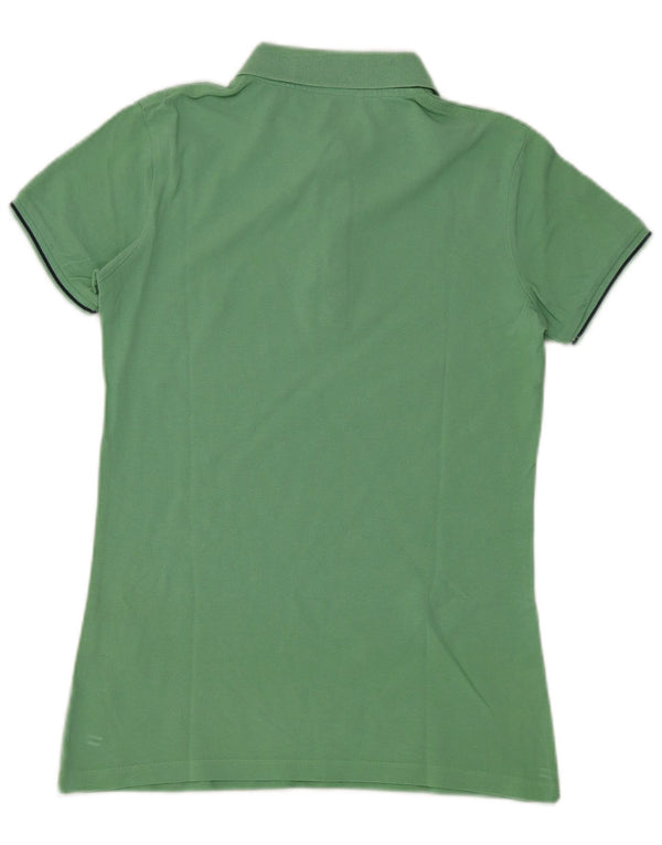 Kappa Damen Poloshirt UK 14 Große grüne Baumwolle