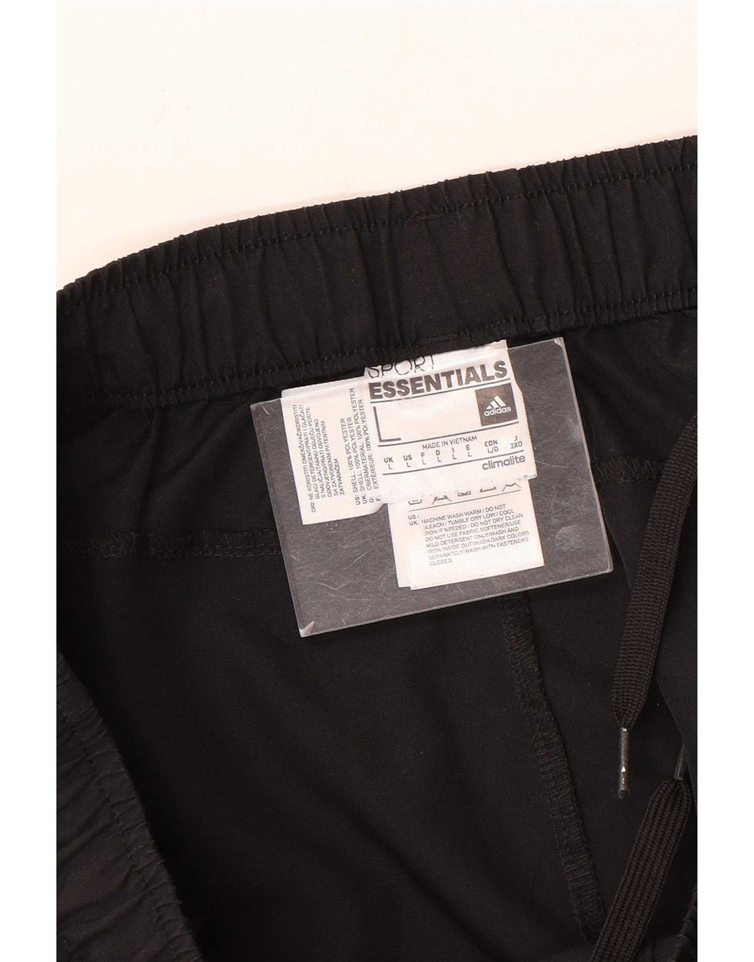 Adidas Herren Climalite Trainingshose, Größe L, Schwarz