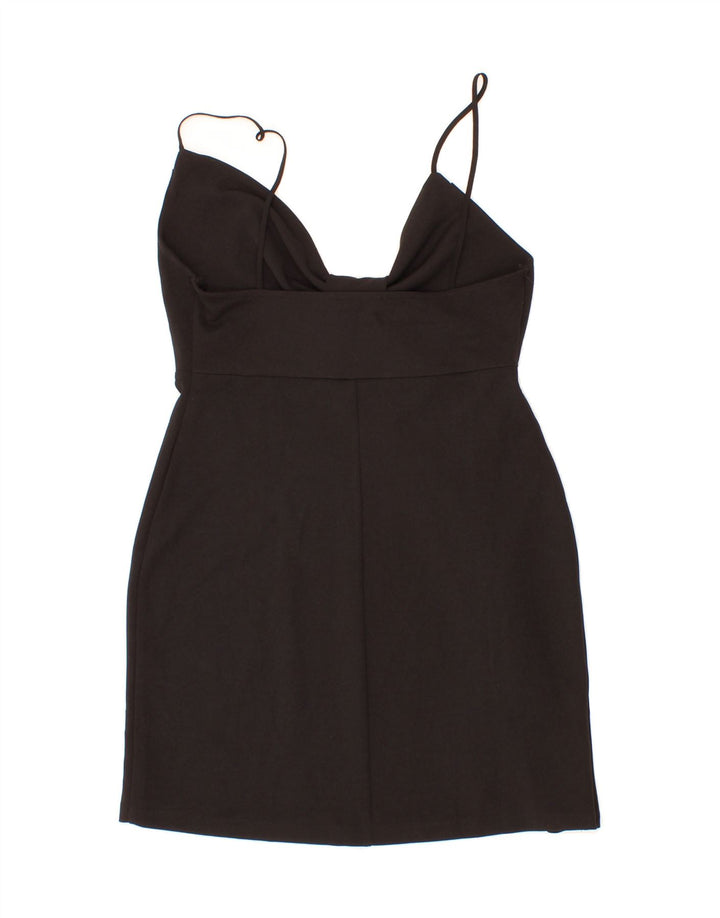 ZARA Womens Slip Dress UK 12 Medium Black Vintage Zara and Second-Hand Zara from Messina Hembry 