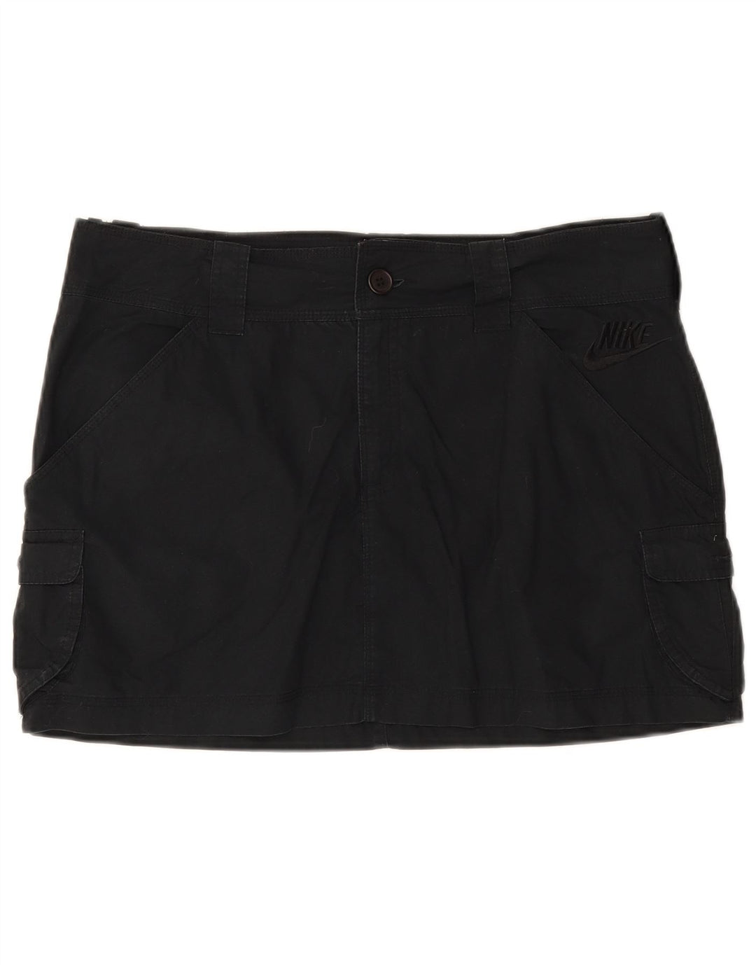Nike Damen Mini Cargo Rock UK 14 Large W34 Schwarze Baumwolle