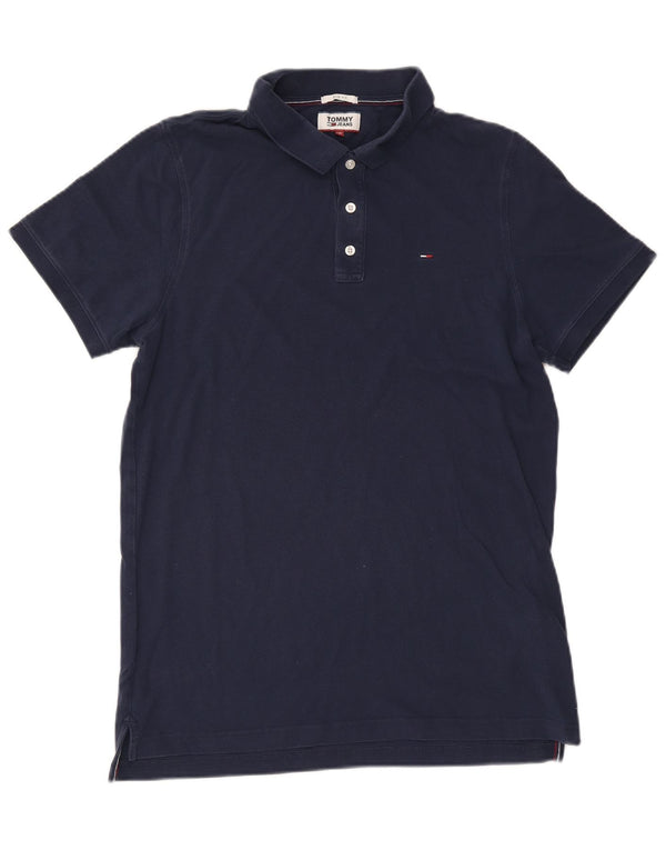 Tommy Hilfiger Herren Slim Fit Poloshirt 2XL Marineblau Baumwolle