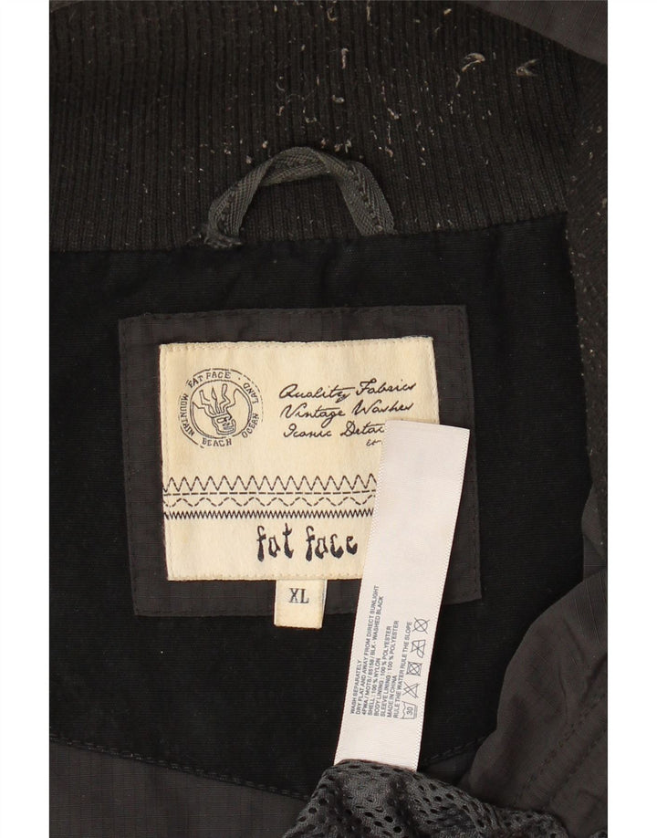 FAT FACE Herren-Utility-Jacke mit Kapuze, UK 42, XL, graues Nylon
