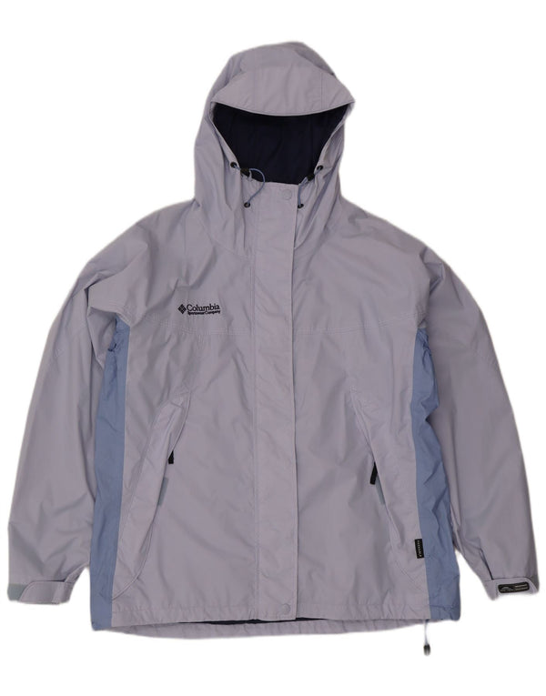 Champion Damen-Regenjacke in Übergröße mit Kapuze, UK 18, XL, Blau, Farbblock