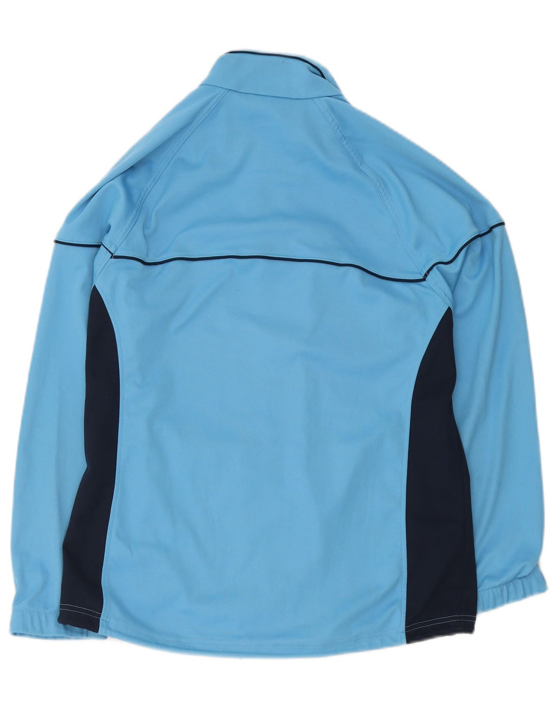 Asics Herren-Trainingsanzug-Top-Jacke aus mittelblauem Colourblock-Polyester