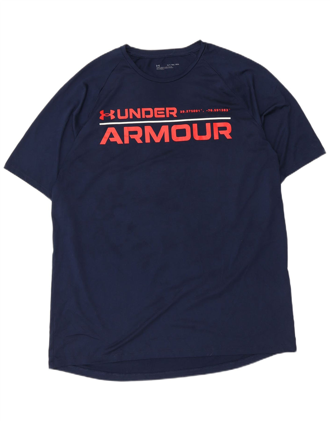 UNDER ARMOUR Herren-T-Shirt mit Grafik, groß, XL, Marineblau, Polyester