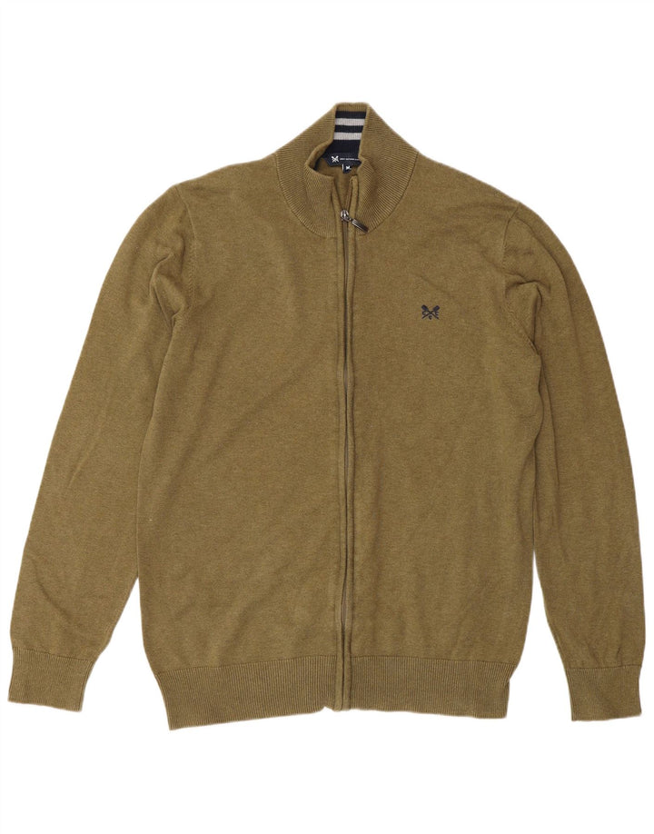 Crew Clothing Herren-Cardigan aus mittelgrauer Baumwolle