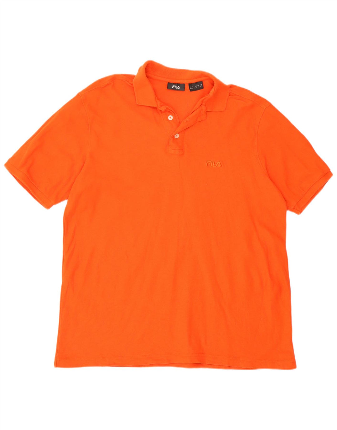 Fila Herren Poloshirt Große Orange Baumwolle