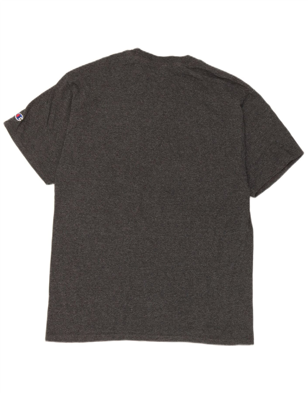 Champion Herren George Fox University Grafik-T-Shirt-Oberteil aus mittelgrauer Baumwolle