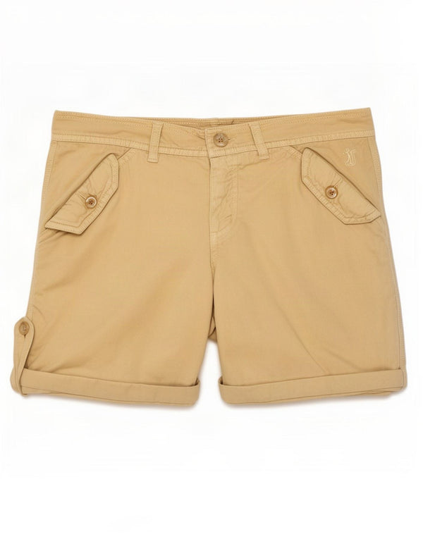 Jeckerson Damen Chinoshorts Medium W28 Beige Baumwolle