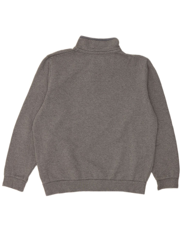 Crew Clothing Herren-Sweatshirt mit Reißverschluss, XL, graue Baumwolle