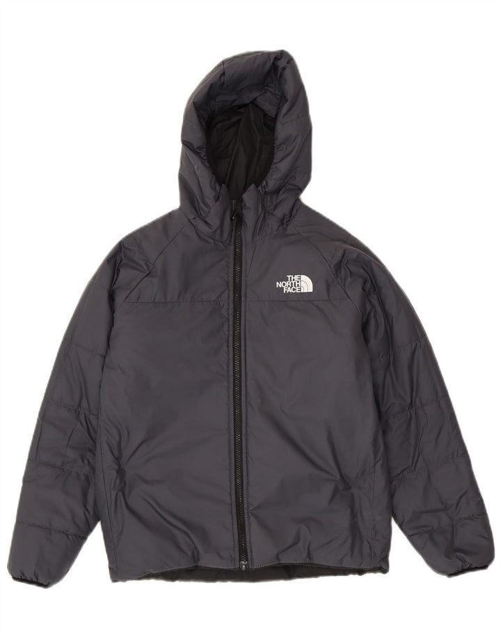 The North Face Wendbare, wattierte Jacke mit Kapuze für Jungen, 11–12 Jahre, Grau