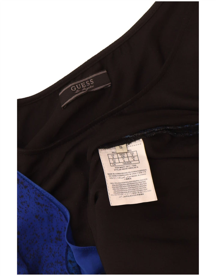 Guess Damen Ärmelloses Etuikleid UK 6 XS Schwarz Polyester