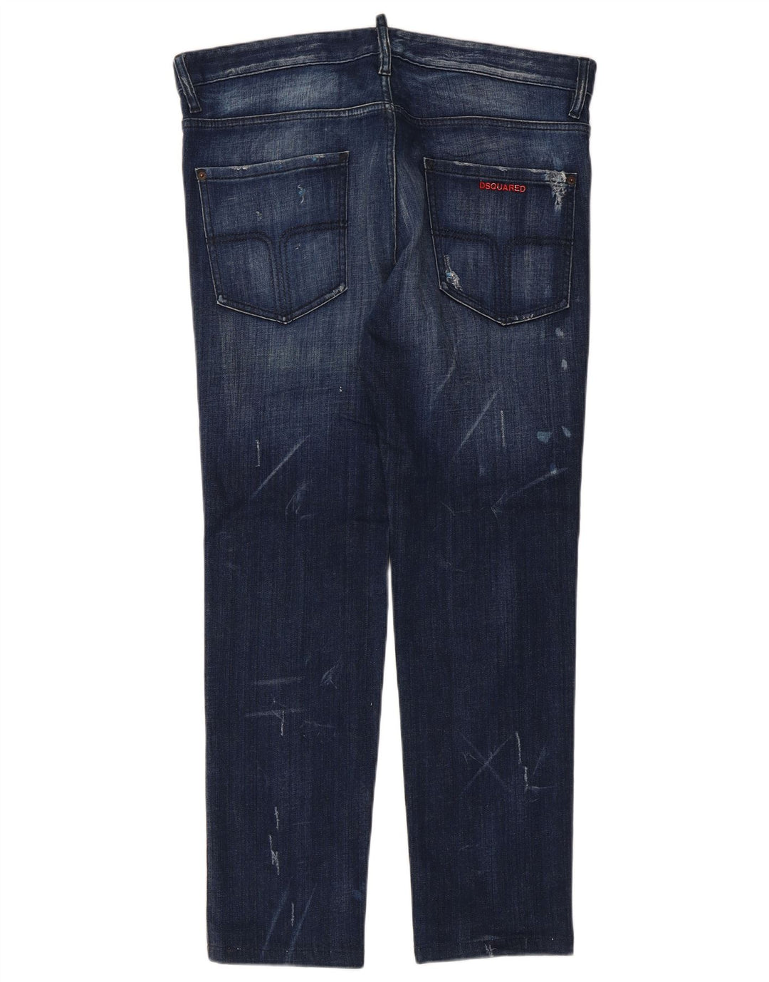 Dsquared2 Damen Distressed Slim Jeans IT 52 2XL W36 L29 Blaue Baumwolle