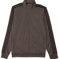 Adidas Herren-Trainingsanzug-Top-Jacke, kleines graues Polyester