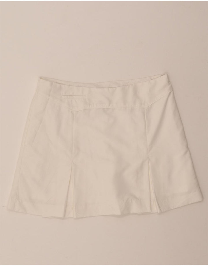 IZOD Womens Mini Skirt US 10 Large W32  White Polyester Vintage Izod and Second-Hand Izod from Messina Hembry 