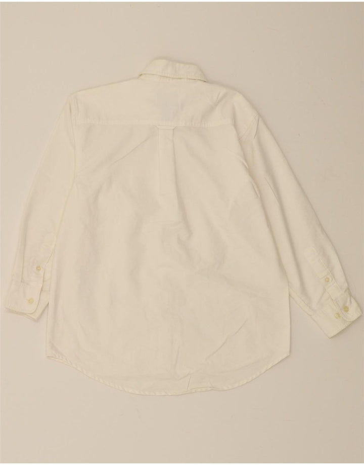 WRANGLER Boys Shirt 15-16 Years Medium White Polyester Vintage Wrangler and Second-Hand Wrangler from Messina Hembry 