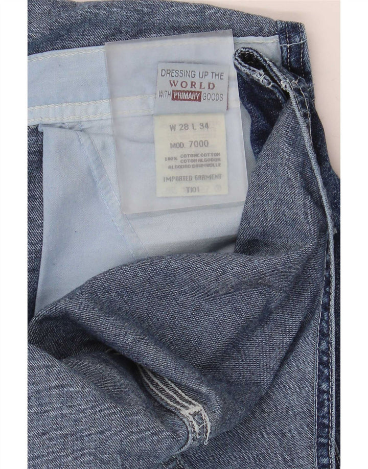 Rifle Herren-Cargo-Latzhose, Jeans, W28, L34, Blau, Baumwolle