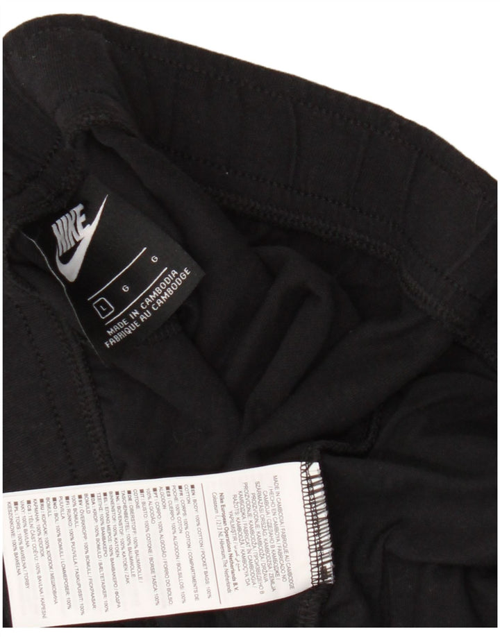 Nike Herren-Sportshorts, groß, aus schwarzer Baumwolle