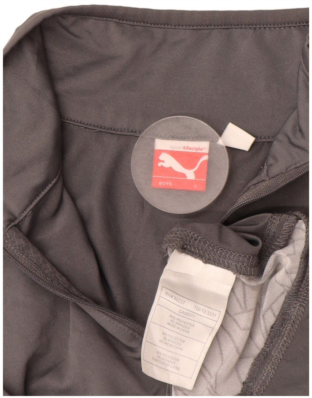 PUMA Jungen-Trainingsanzug mit Reißverschluss, Pullover, 11–12 Jahre, Größe L, Grau