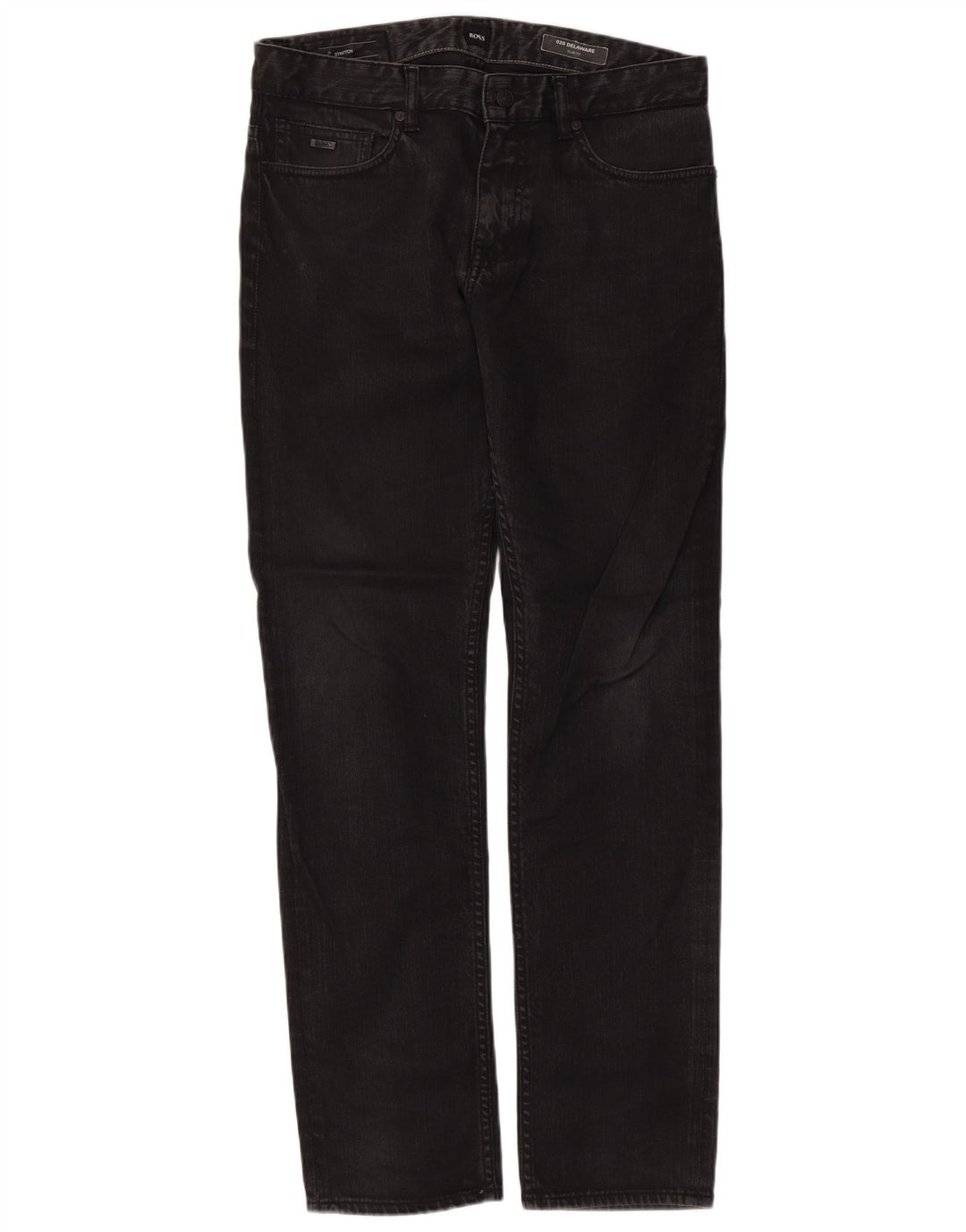 Hugo Boss Herren Delaware Slim Jeans W32 L32 Schwarze Baumwolle