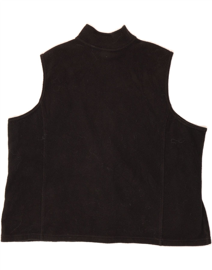 L.L.BEAN Womens Fleece Gilet UK 22 3XL Black Polyester Vintage L.L.Bean and Second-Hand L.L.Bean from Messina Hembry 