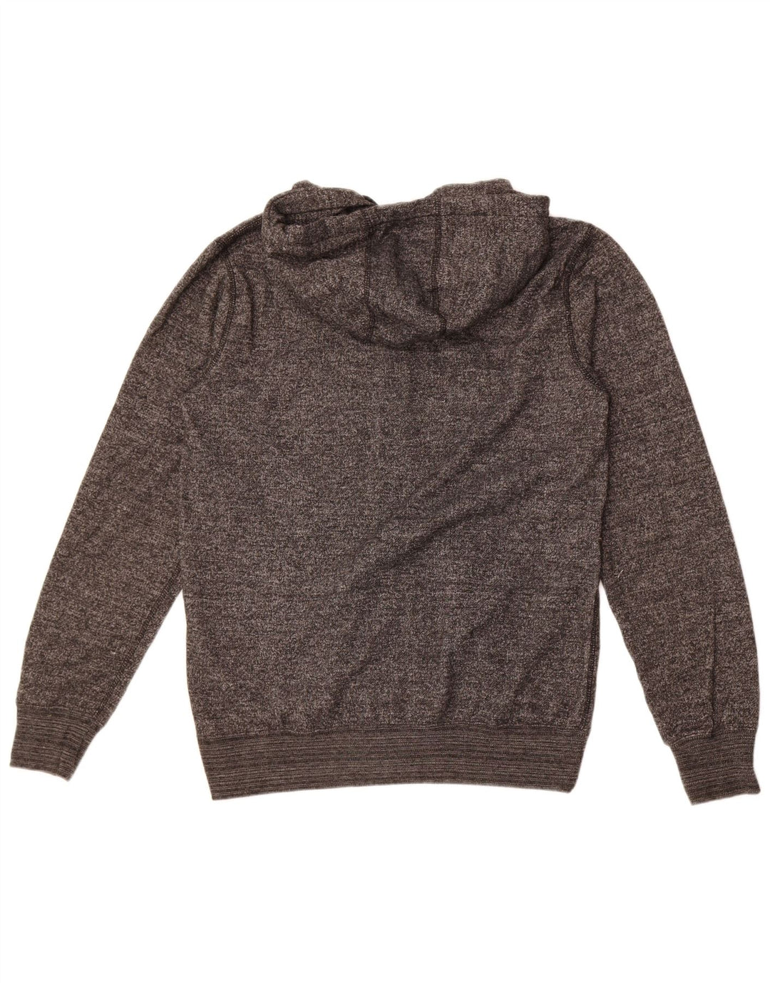 Quiksilver Herren-Kapuzenpullover mit grafischem Reißverschluss, mittelgraues Polyester