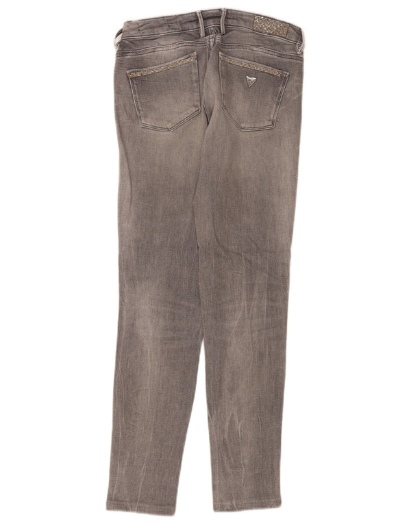 Guess Damen Distressed Jegging Skinny Jeans W26 L28 Grau